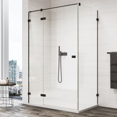 Sprchové kúty SanSwiss ANNEA BLACK LINE - AN13W+ANTW